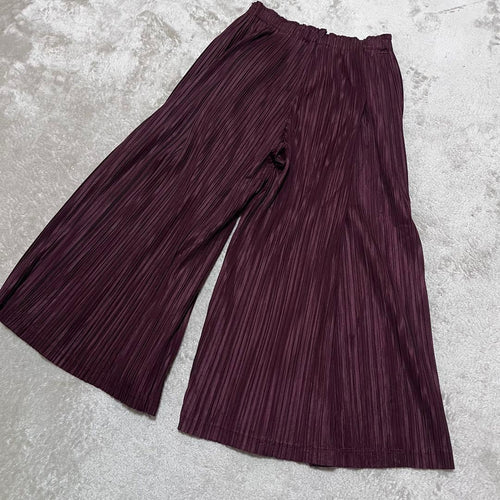 Pleats Please Wide-Leg Pants Loose-Fitting
