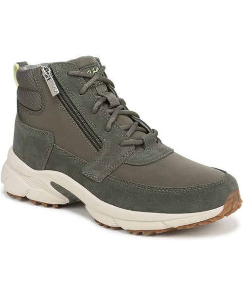Bootty Ryka Womensincere Waterepellent Lace Up Sneaker Boots Ivy Green