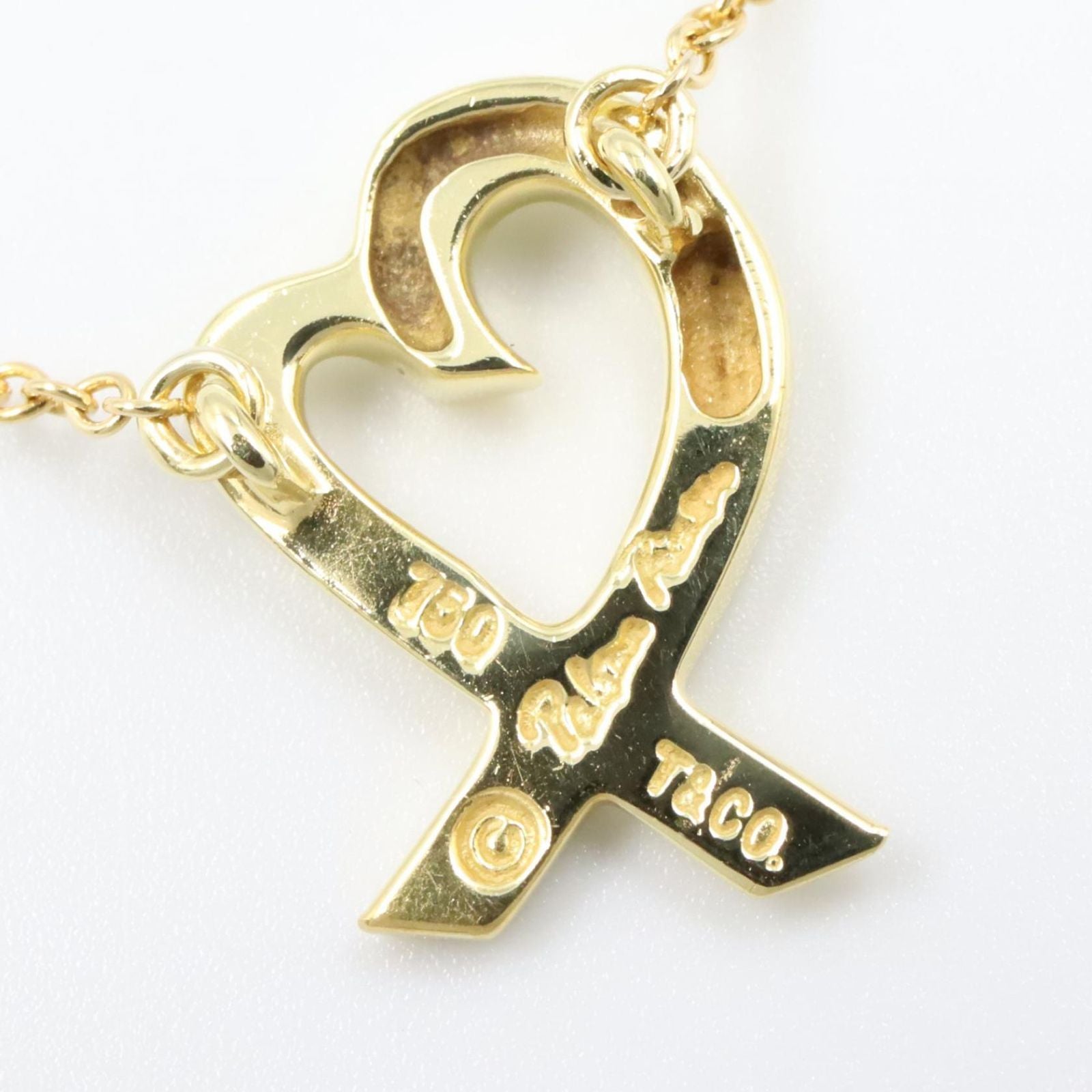 Tiffany Necklace Co 43 K18 Used A