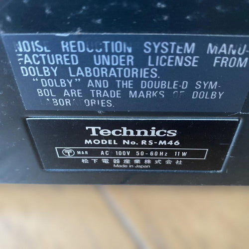 Technics Cd Md Cassette Deck M-46