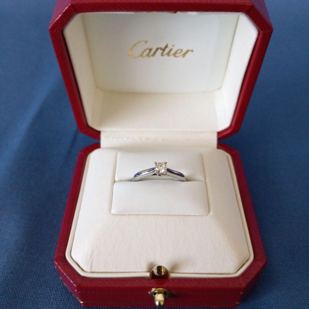 Cartier Rings 0.18Ct Pt950 Gia F
