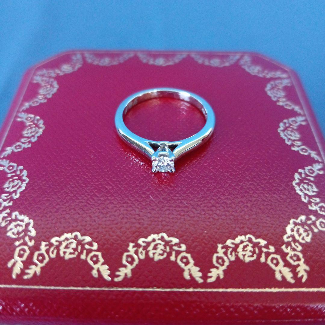 Cartier Rings 0.18Ct Pt950 Gia F