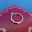 Cartier Rings 0.18Ct Pt950 Gia F