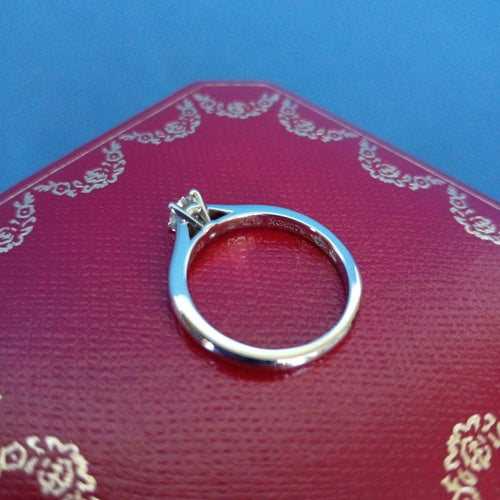 Cartier Rings 0.18Ct Pt950 Gia F