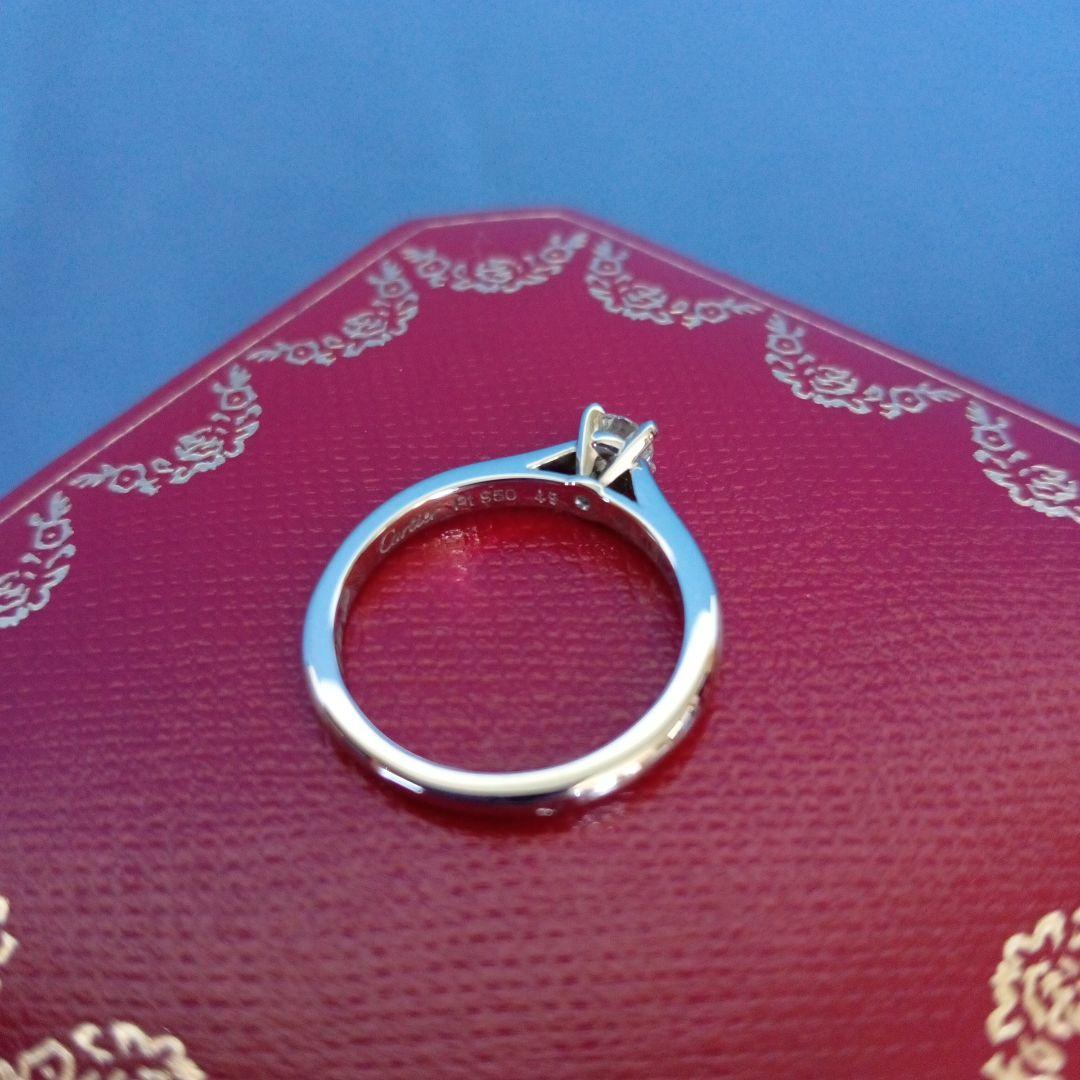 Cartier Rings 0.18Ct Pt950 Gia F