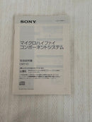 Sony Cd Md Cassette Deck Micro Hi-Fi Component System Cmt-V3