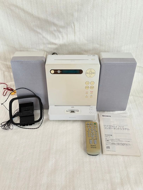 Sony Cd Md Cassette Deck Micro Hi-Fi Component System Cmt-V3