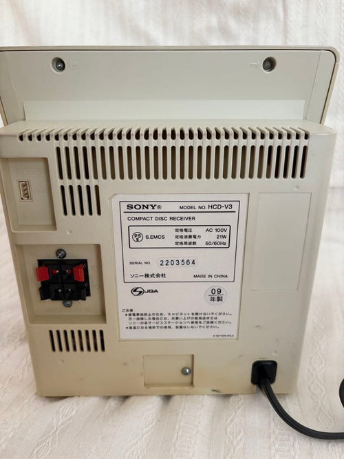 Sony Cd Md Cassette Deck Micro Hi-Fi Component System Cmt-V3