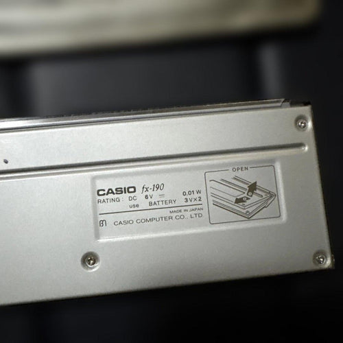 Casio Calculators Fx-190 1983