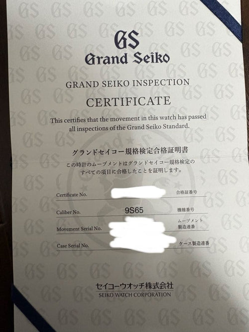 Grand Seiko Automatic Watches Gs Sbgr315 9S65