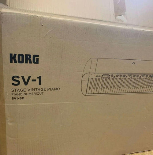 Keyboard Electronic Piano Korg Sv-1 88 Black/Red Reverse Keys Black Red