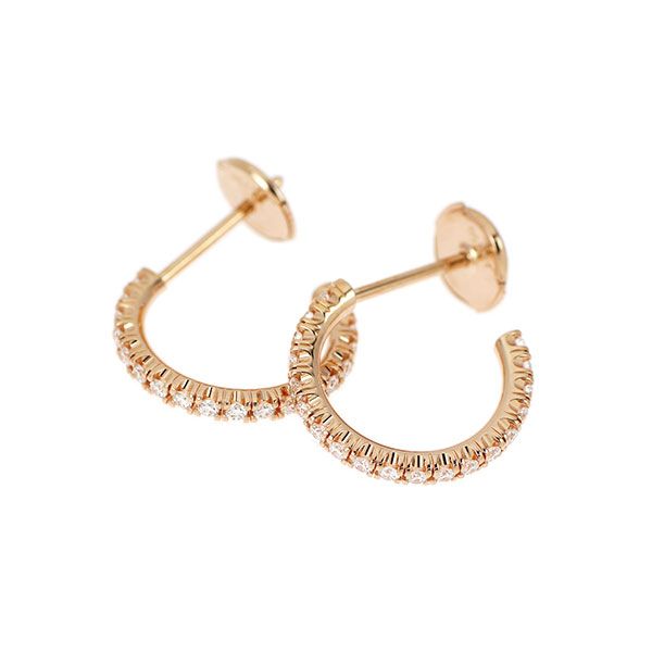 Cartier Earrings (For Both Ears) K18Pg