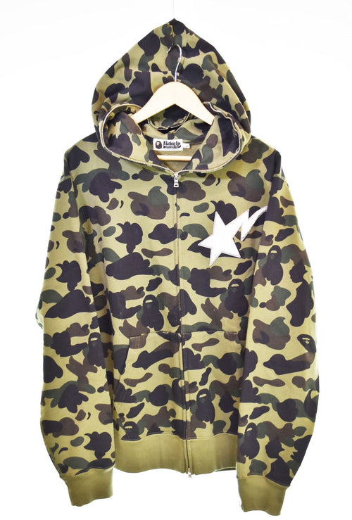 A Bathing Ape Hoodie 1St Camo Full Zip 001Zpj801001M Ll 103Mt-3691