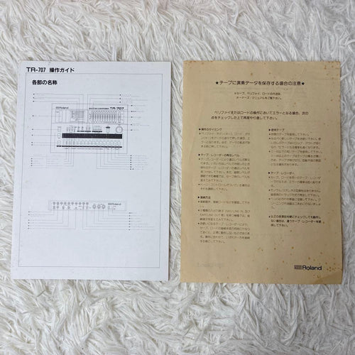 Roland Rhythm Machines Tr-707 Composer