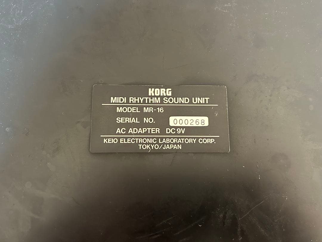 Rhythm Machine Korg Mr-16 Midi