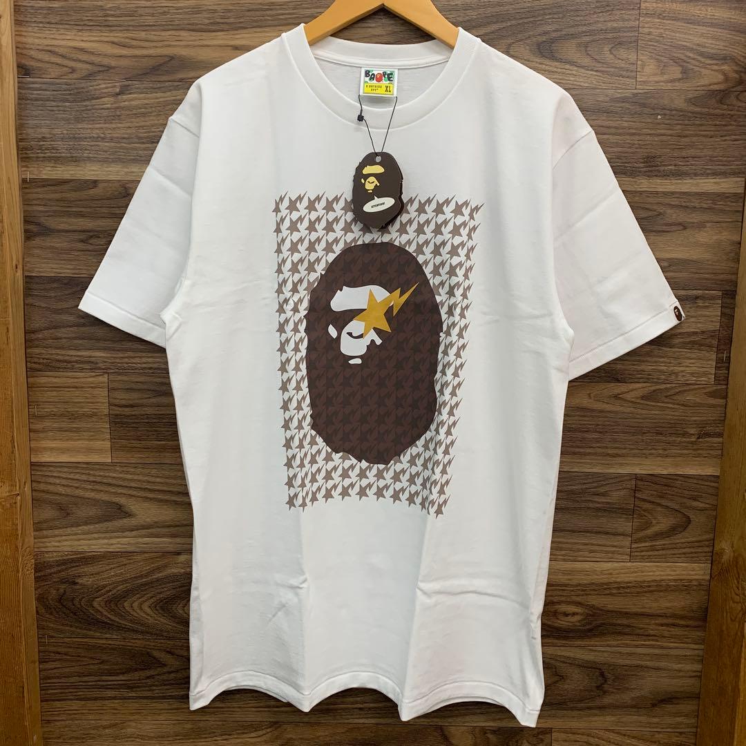 A Bathing Ape T-Shirts Bape Sta Houndstooth Head Tee
