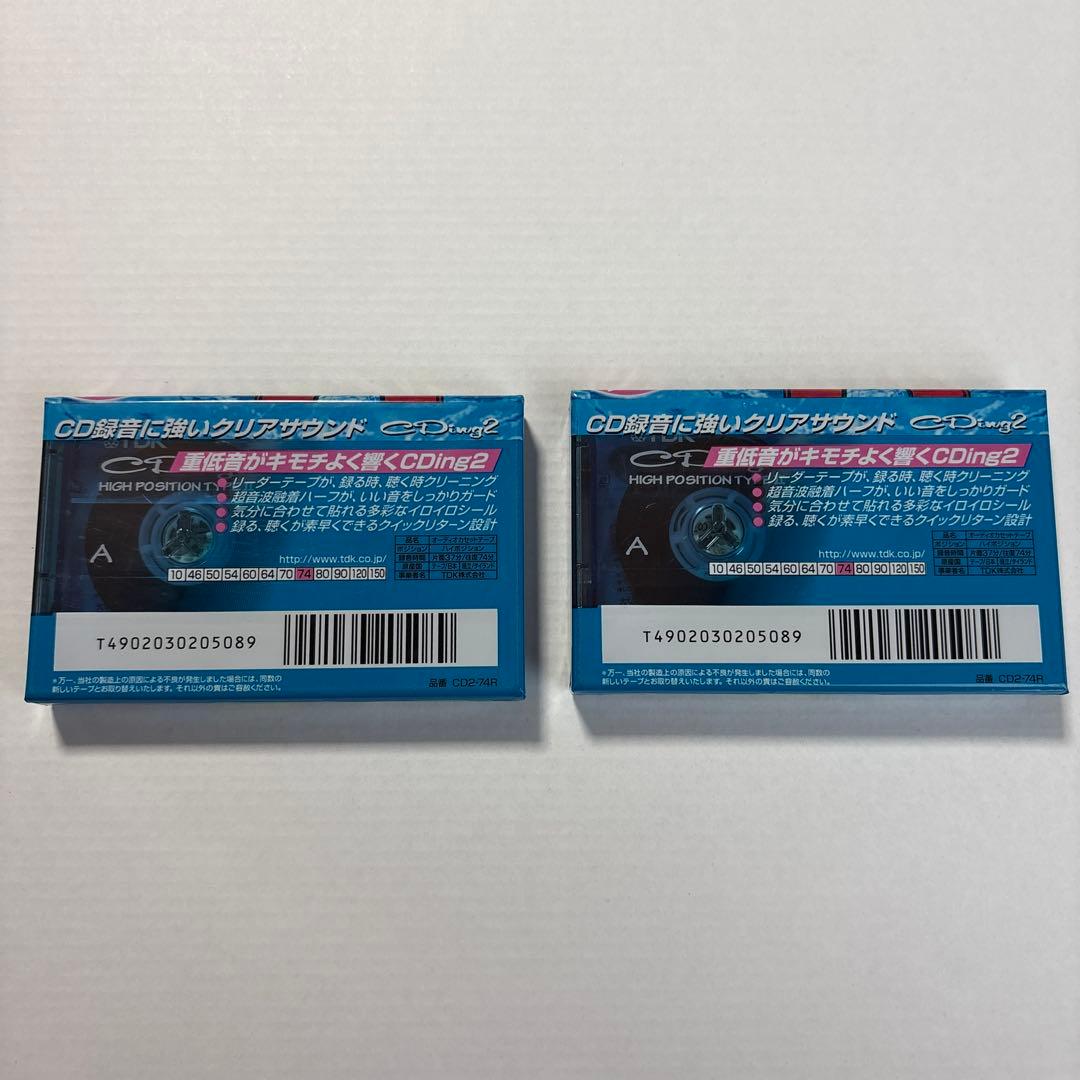 Tdk Cassette Tape Cding2 74 2