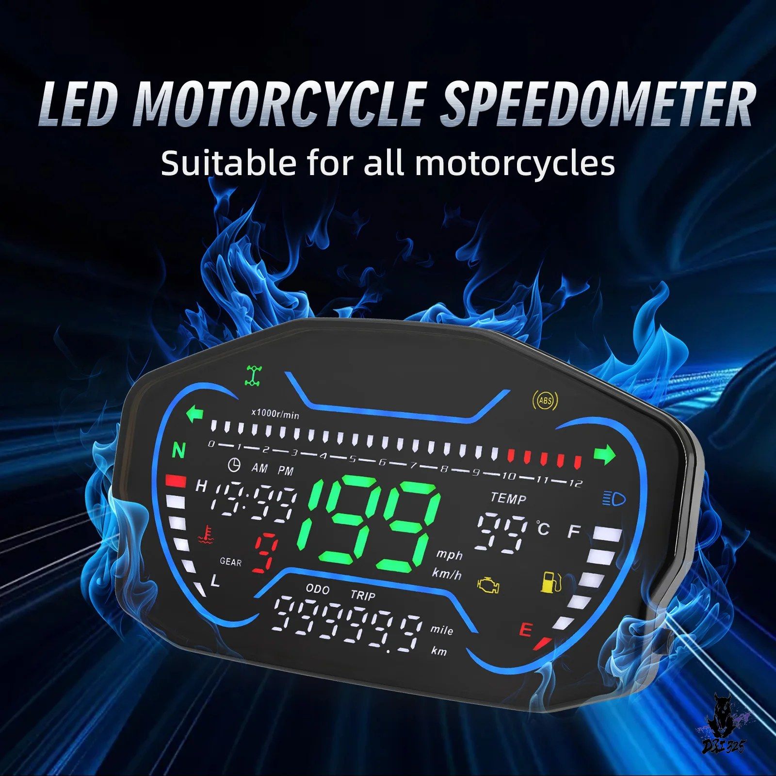 Meter 0-12000Rpm Lcd