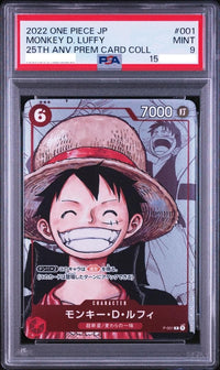 One Piece Card Game Psa9 P-001 Luffy Psa