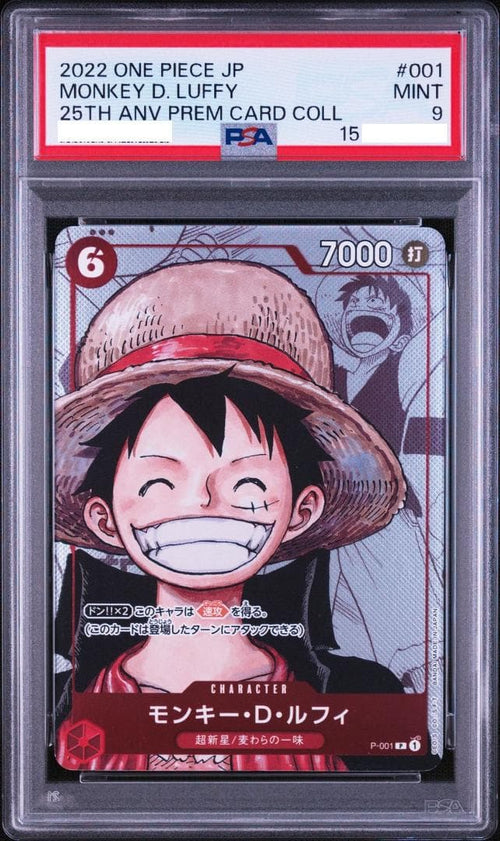 One Piece Card Game Psa9 P-001 Luffy Psa