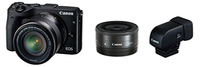 Digital Slr Canon Eos M3 Evf Ef-M18-55Mm F3.5-5.6 Is Stm Ef-M22Mm F2