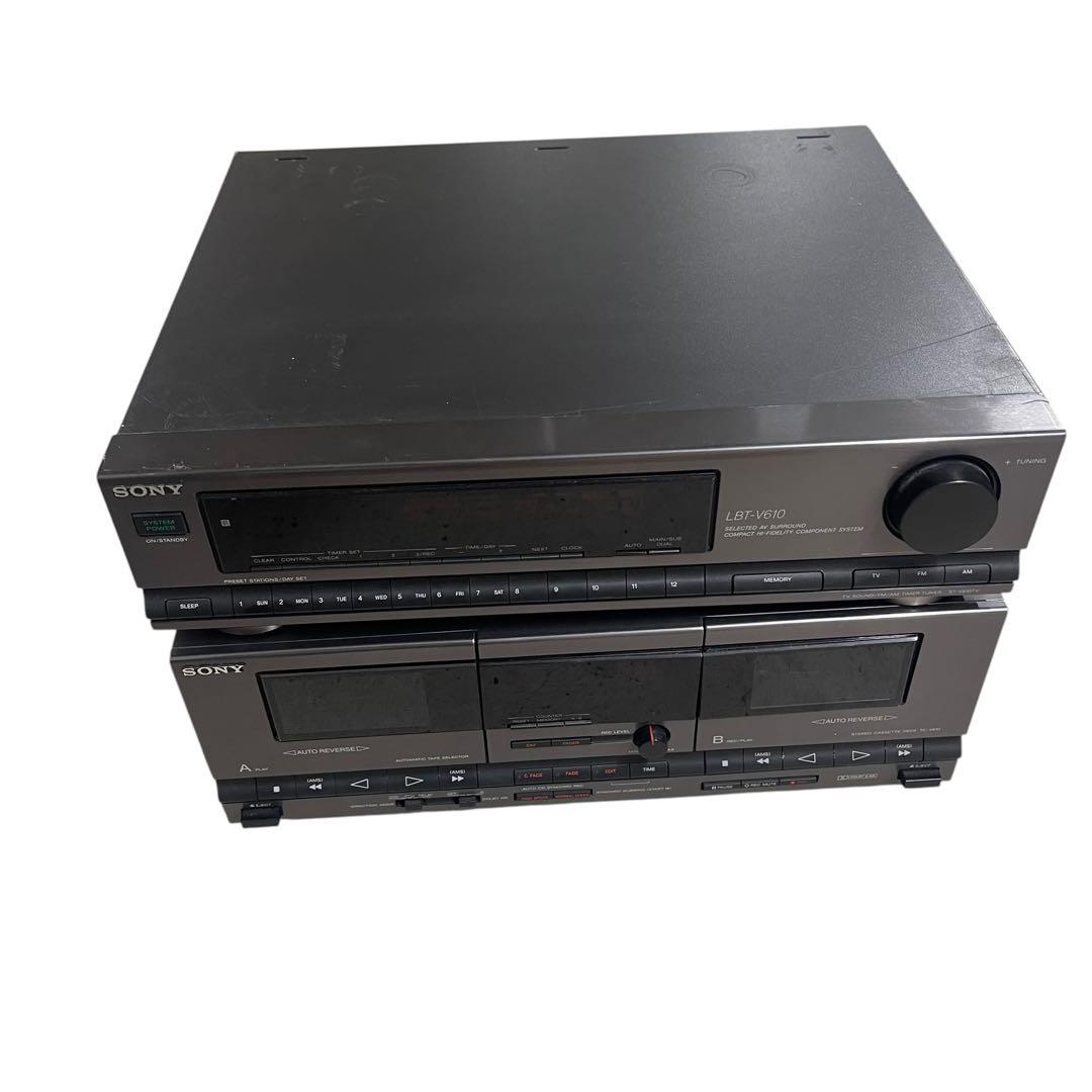Sony Cd Md Cassette Deck Tc-V610 St-V610Tv