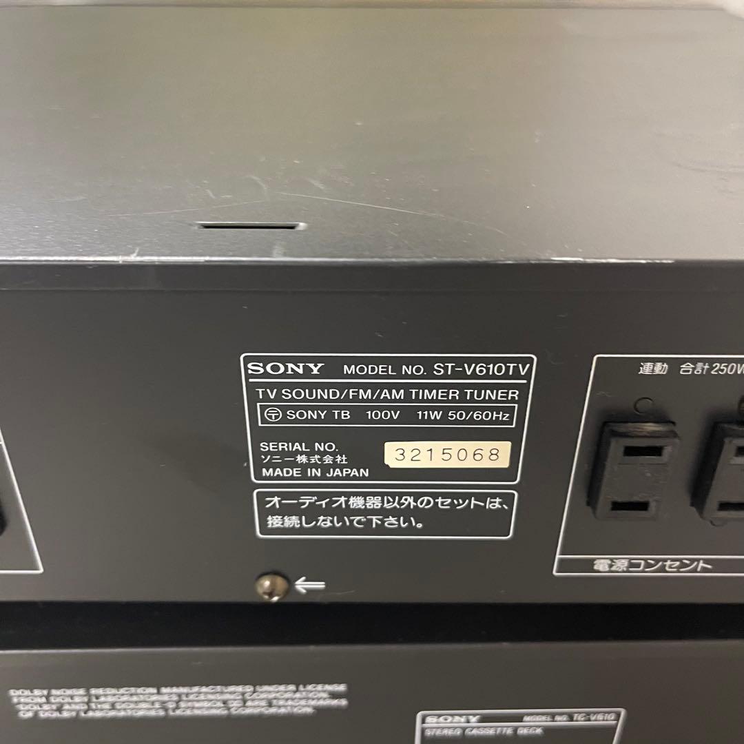 Sony Cd Md Cassette Deck Tc-V610 St-V610Tv