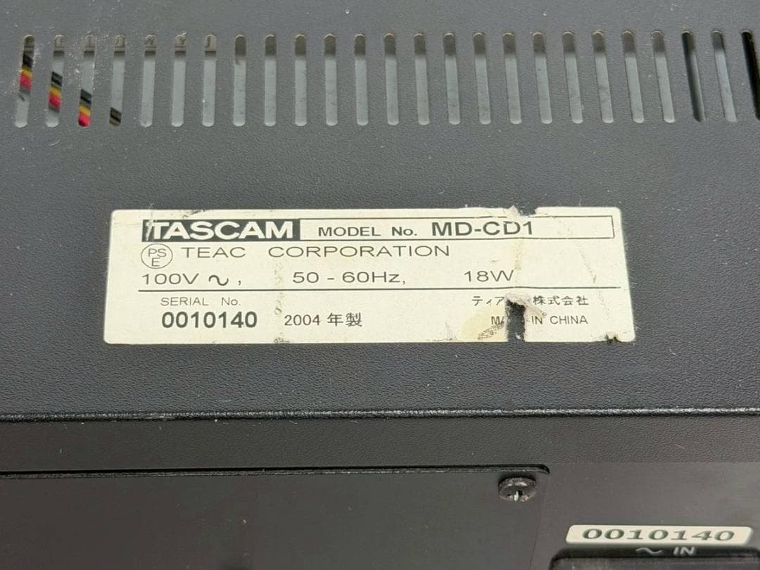 Tascam Cd, Md Cassette Decks Cd/Md Md-Cd1