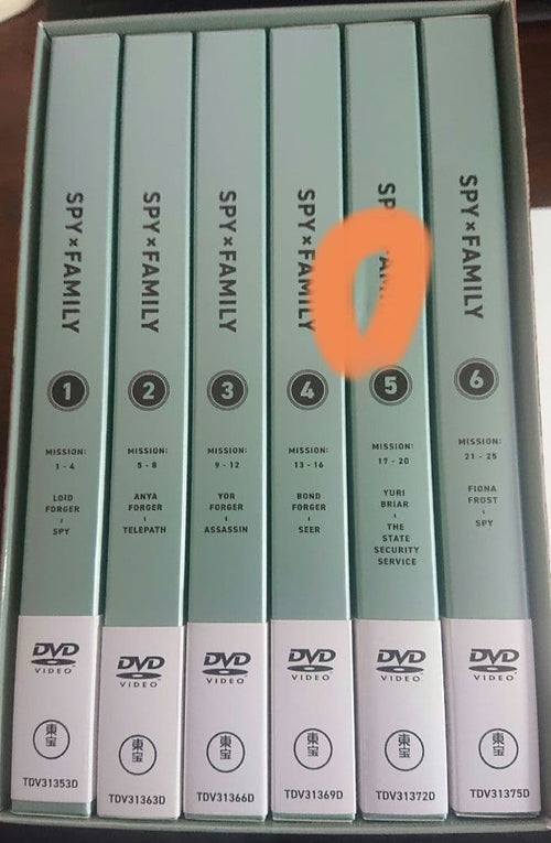 Animated Movies Series Spy Family Dvd 6 Box Season2