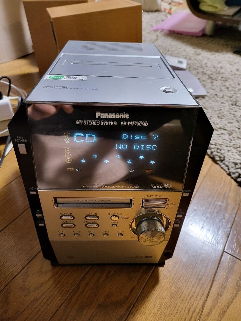 Panasonic Cd Md Cassette Deck Sa-Pm700Md