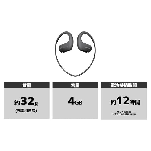 Surveillance Camera (Sony) W Nw-Ws413 4Gb Mp3 Bm 0