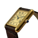 Cartier Watch (Quartz) 2001'S~2002'S Must Tank Gm Ivory Roman Dial Ref. 2413