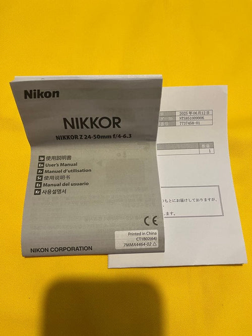 Nikon Zoom Lenses Z 24-50Mm F/4-6.3