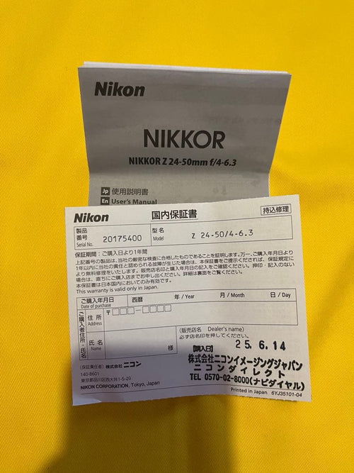 Nikon Zoom Lenses Z 24-50Mm F/4-6.3