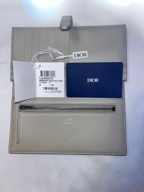Christian Dior Long Wallets Normandie Beige