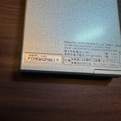 Panasonic Portable Md Player Sj-Mj70 5529