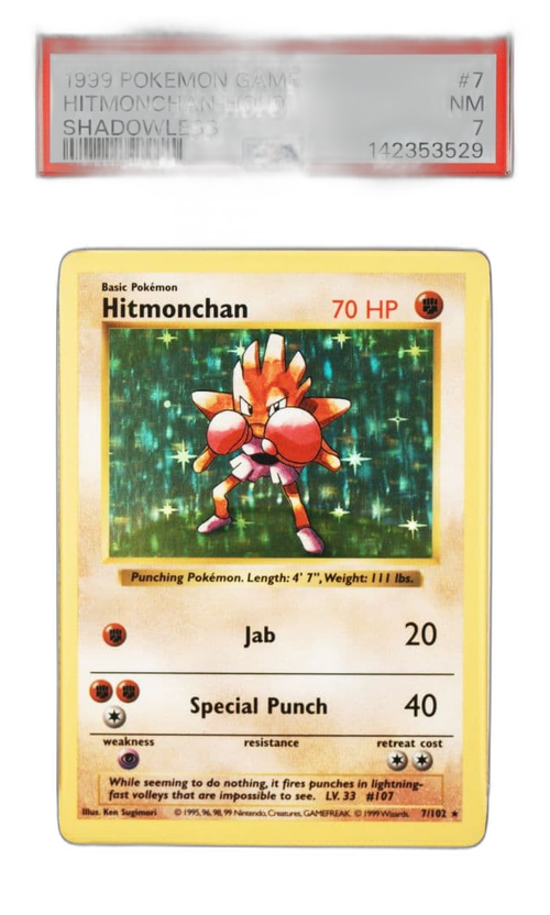 Pokemon Card Game Psa Hitmonchan Psa7