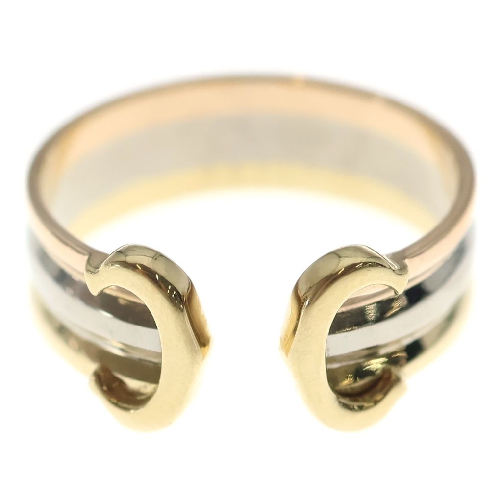 Cartier Ring 2C 750Yg/Pg/Wg #49