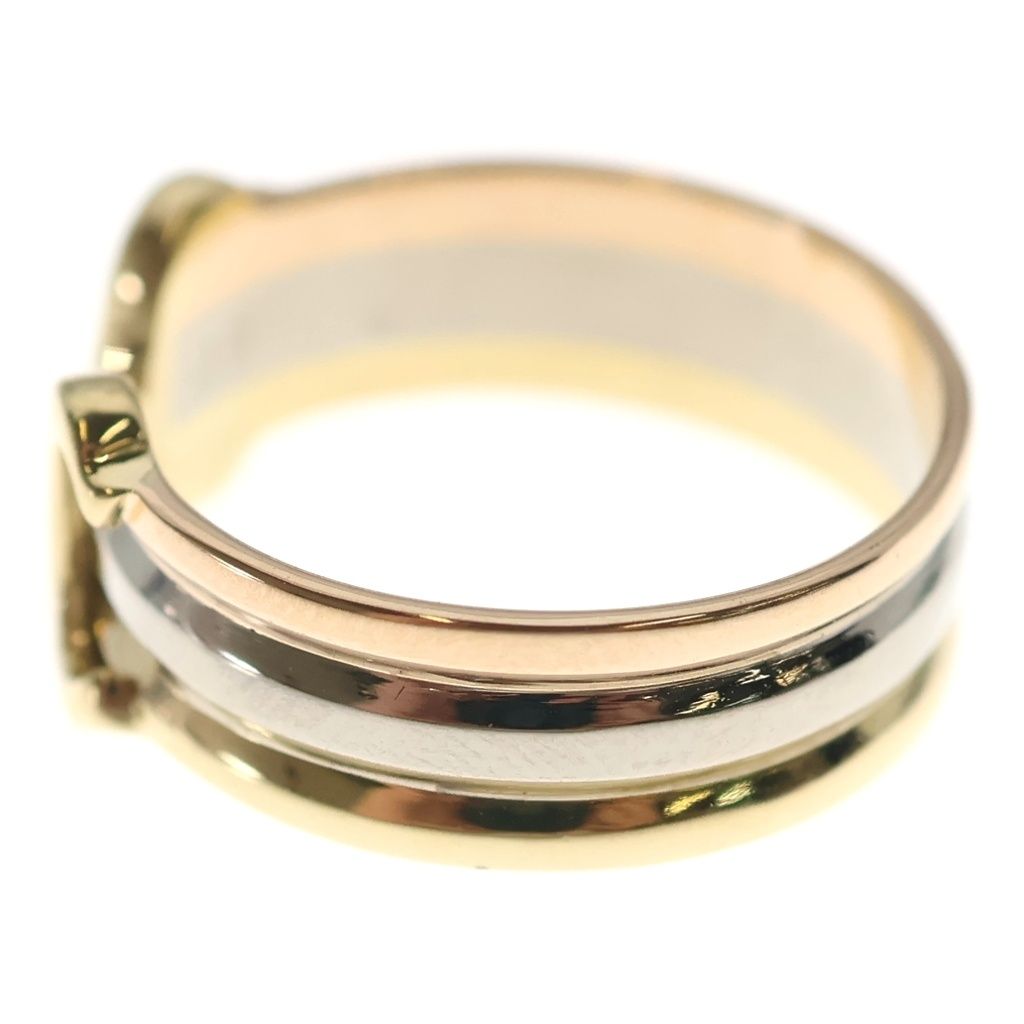 Cartier Ring 2C 750Yg/Pg/Wg #49