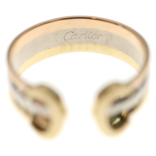 Cartier Ring 2C 750Yg/Pg/Wg #49
