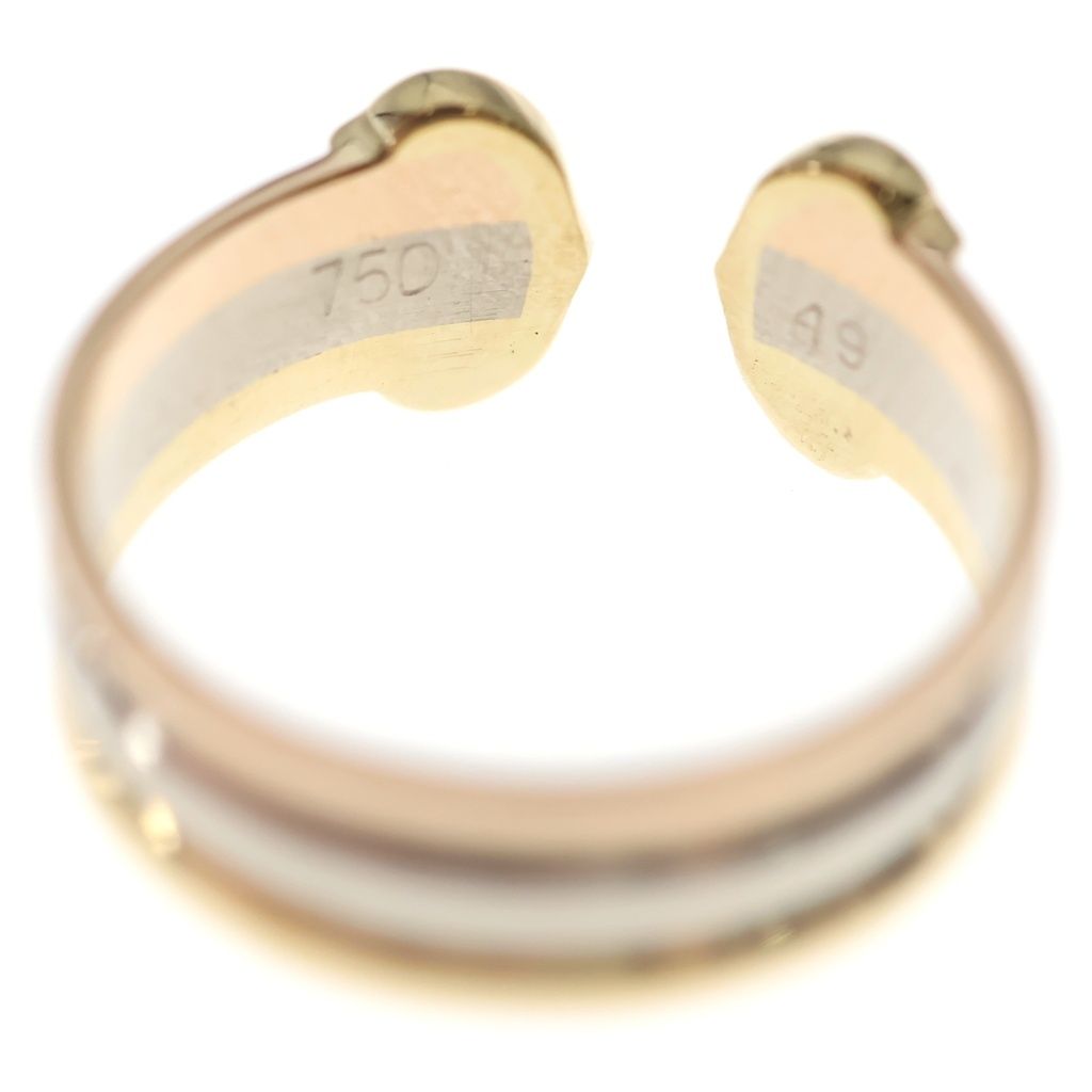 Cartier Ring 2C 750Yg/Pg/Wg #49