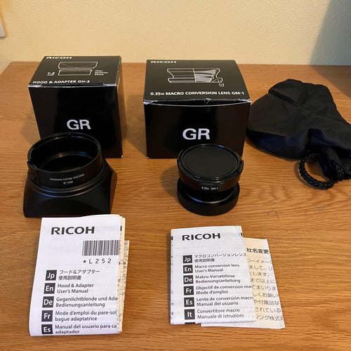 Ricoh Conversion Lens Gr Gm-1 Gh-3
