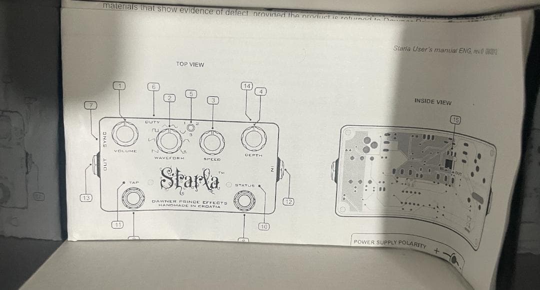 Guitar Effects Units Dawner Prince Starla