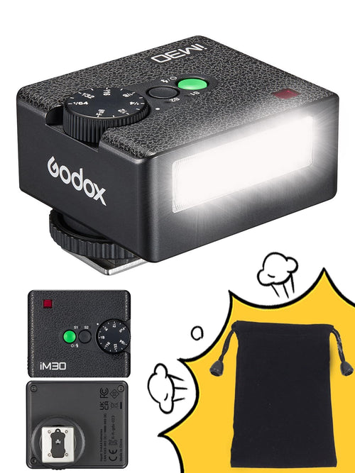 Others Godox Im30 Mini Flash For Canon Sony Nikon Fuji Olympus Ricoh Gr3, Gn15,