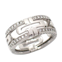 Bvlgari Ring 52 0.37Ct 750 11.5 K18 Wg 4663