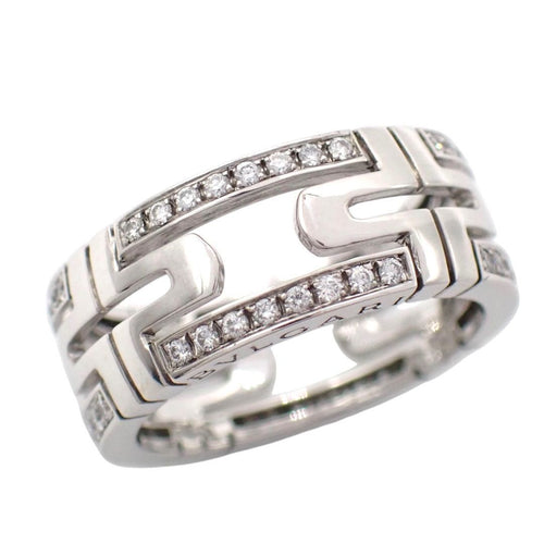 Bvlgari Ring 52 0.37Ct 750 11.5 K18 Wg 4663
