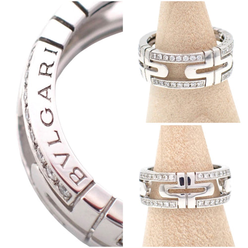 Bvlgari Ring 52 0.37Ct 750 11.5 K18 Wg 4663