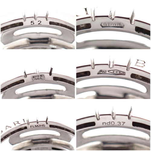 Bvlgari Ring 52 0.37Ct 750 11.5 K18 Wg 4663