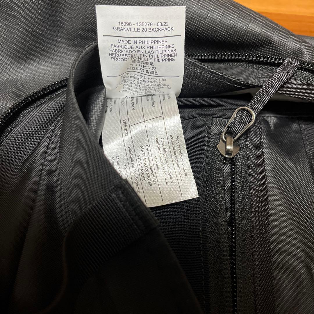 Arc'Teryx Rugzakken Rugzakken Granville 20 Zwart 20L 855G 52Cm 32Cm 15Cm Ac Pc