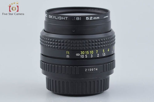 Ricoh Lens (Single Focus) Xr Rikenon F/2 K